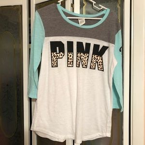 PINK VS 3/4 sleeve top
